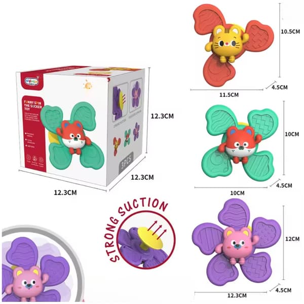 Farverig Fidget Spinner med Spinfunktion – Til sjove og rolige stunder multifärg multicolor