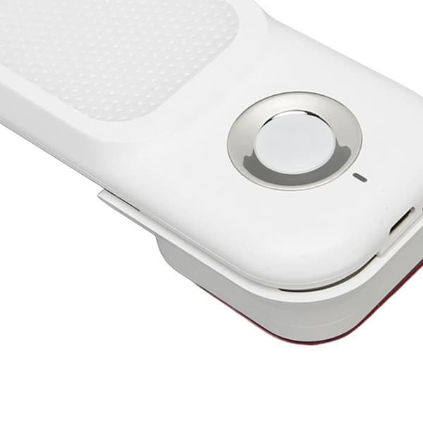 HURRISE USB Sensor Væglampe 3 Farver LED Lys Sølv til Soveværelse
