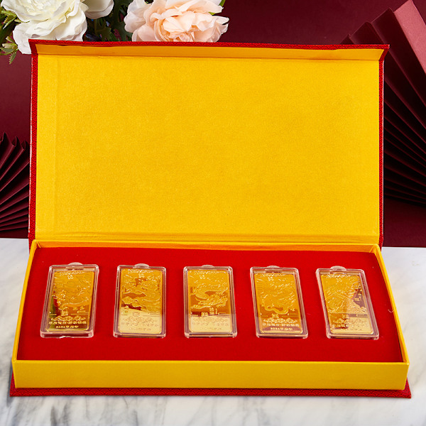 2024 Dragenår Gullbar Tradisjonell Gullbar 6pcs/set