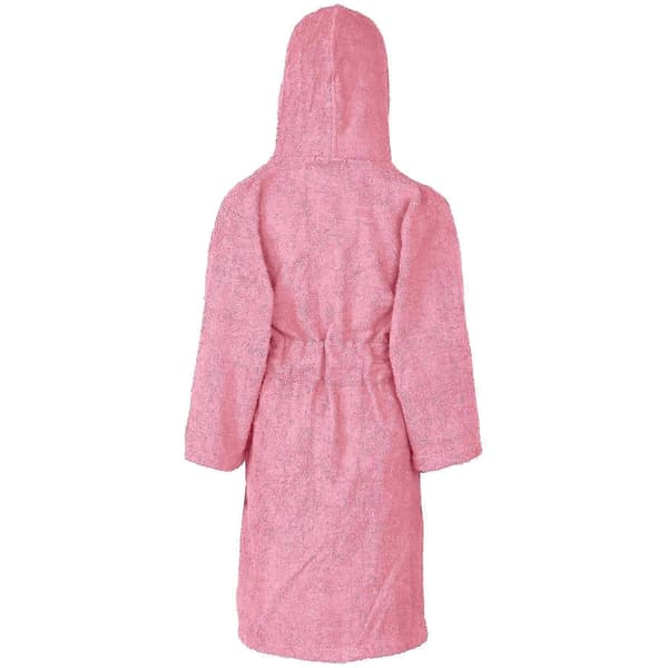 Badehåndkle med hette til barn, 100 % bomullsfrotté badekåpe for gutter og jenter Baby Pink 3-4 Years