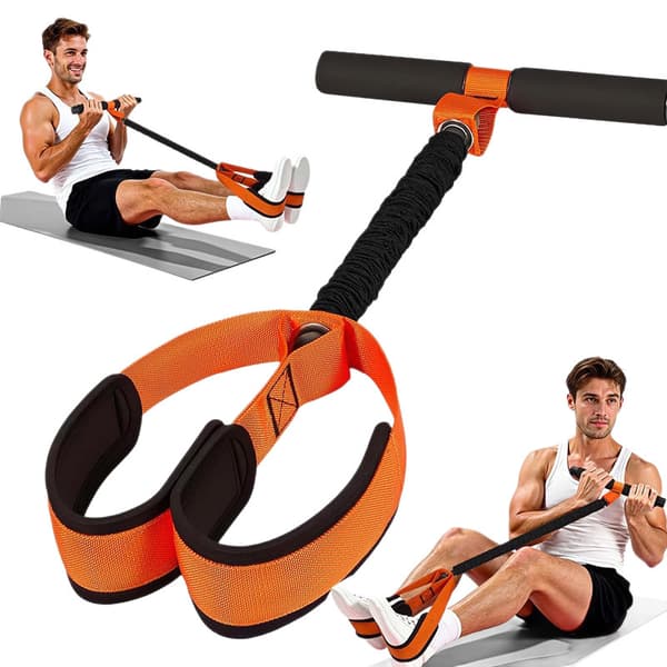 Fotpedalmotståndsband för situps, bentränare för hemmaträning 5