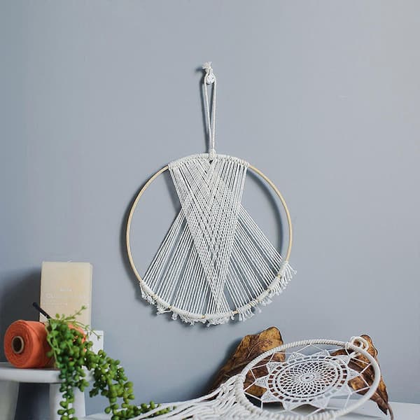 12 stk. 15 cm Drømmefanger DIY Ringer Rund Bambusramme Håndverksmaterialer