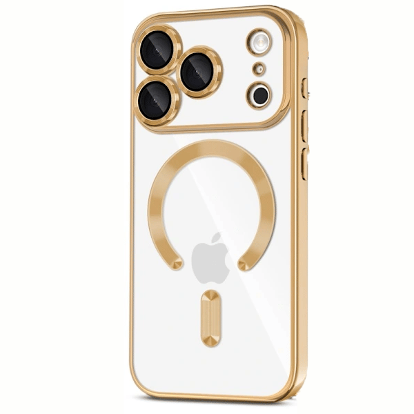 Passer for Tech Protect iPhone 17 Pro Deksel MagSafe MagFlex Shining Gold