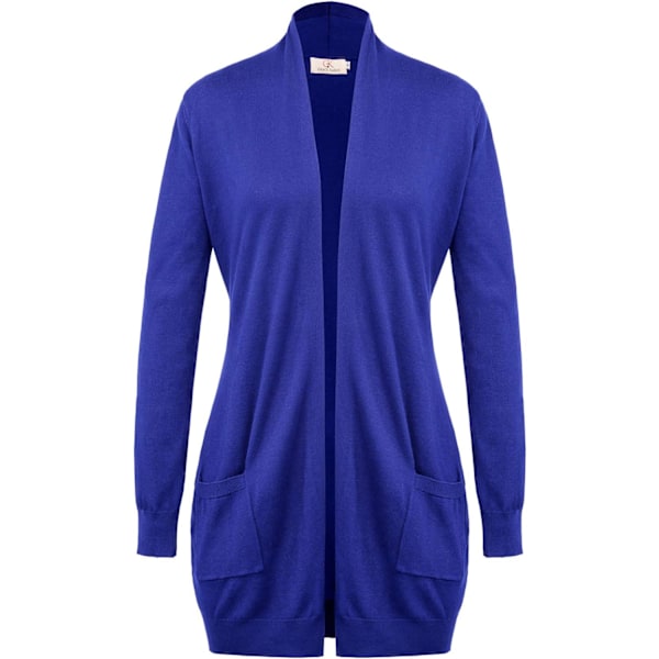 Åben front cardigans til kvinder, cardigans med lommer og lange ærmer