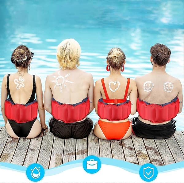 Uppblåsbart simband justerbart flytbälte vuxen simhjälpsbälte simflytbälte pool simträningsbälte flytanordning{YDE}