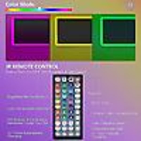 20m LED-lampor Bluetooth RGB-lampor LED-remslampor