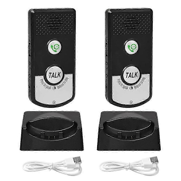 Trådlös Intercom Röstmonitor Påminnelse Smart Tvåvägsintercom Lämplig för Hem Sjukhus Hotell