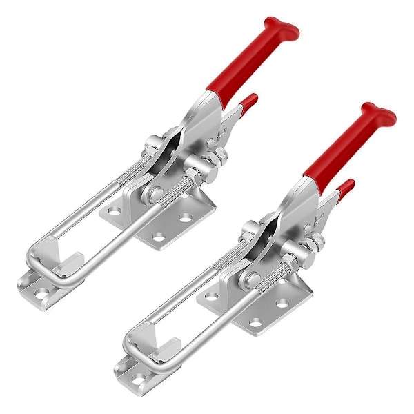 2-pack spännlås, kraftiga lås, 907 kg hållkapacitet justerbart spännlås, rökklämmor Latch-WELLNGS
