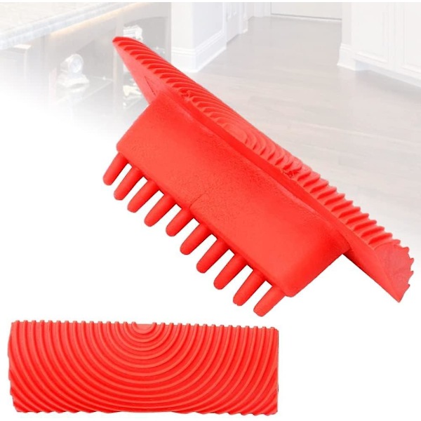 2 st träådring verktyg, träådring målningsverktyg gummi DIY imitation träådring verktygsset