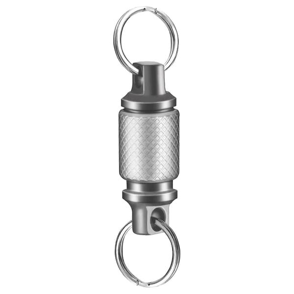 Titanium Quick Release nøglering, aftagelig nøglering med lynlås, nøgleholder til Ba(FQ)