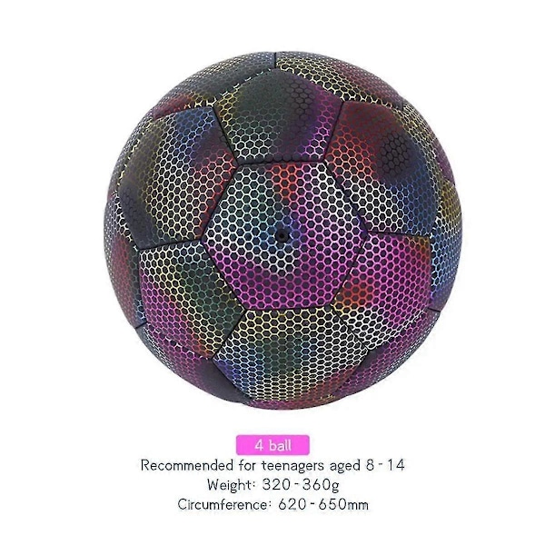 Størrelse 4 Glow In Dark Fodbold Lysende Fodbolde Nattlysende Reflekterende Fodbolde Udendørslys