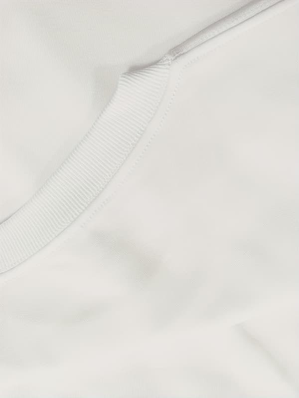 THINGER STRANGS grafisk sweatshirt med rund hals til mænd White XL