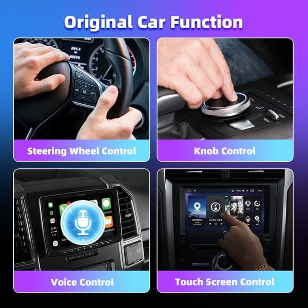 Trådløs CarPlay & Android Auto Adapter 2025 – Nem Plug & Play, Hurtig Tilslutning, Passer til iPhone & Android