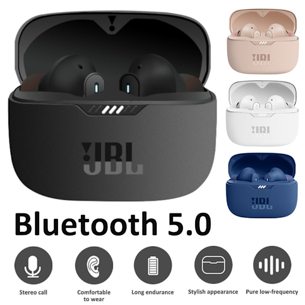 T230NC TWS Ægte Trådløse Bluetooth Høretelefoner Ørepropper Støjreduktion Sports Løbe Headset Høretelefoner Black