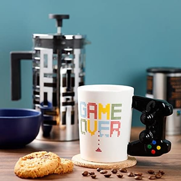 Spillkontroller Keramisk Formet Håndtak Te Kaffe Krus A