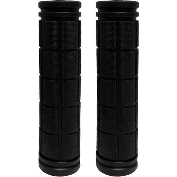 Sykkelstyre, for styre, ergonomisk gummisykkelstyre, 1 par, 120 mm, svart