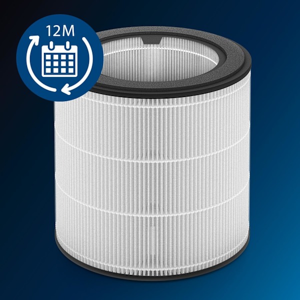 Philips 800 Series NanoProtect HEPA -vaihtosuodatin ilmanpuhdistimeen, 12 kuukauden käyttöikä, yhteensopiva mallien AC0820 & AC0819 kanssa (FY0194/30)