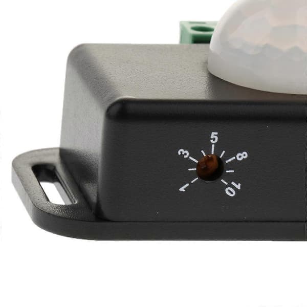 2 Pakker DC 12V/24V Automatisk Infrarød PIR Bevegelsessensor Bryter for LED Lys