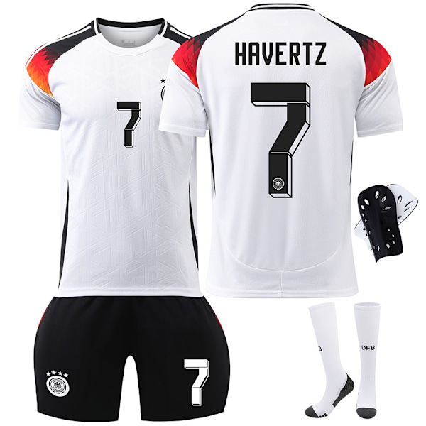 2024 tysk fotballdrakt nr 13 Muller EM-trøye 7 Havertz 8 Kroos barn gutter overall Ingen sokker størrelse 8 No socks size 8 XXL