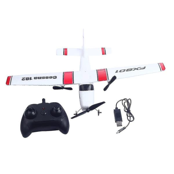 Fx-801 2.4g Radiostyrd 2ch Rc Flygplan Dr Glider Utomhusleksak{F3}
