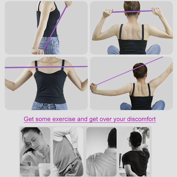 Träningsband Hög Elastisk Yogaband Halkfritt Fitness Stretch Rep