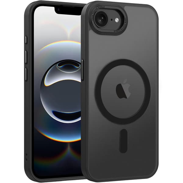 iPhone 17e Cover - Magsafe Frostet Cover – Sort sort black