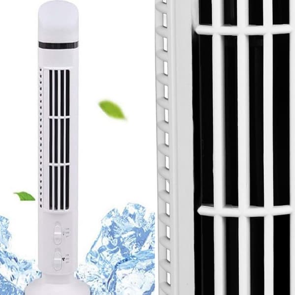 Bladeless Tower Fan Table Fan 38cm White white white