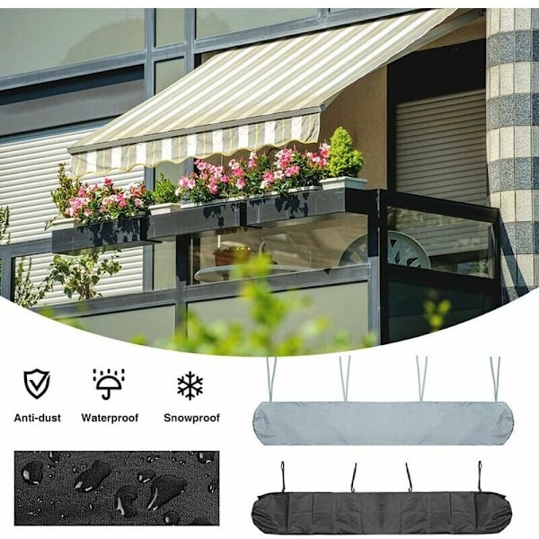 Skydd, 4,5 m terrassmarkis skydd Grått terrassmarkisskydd W