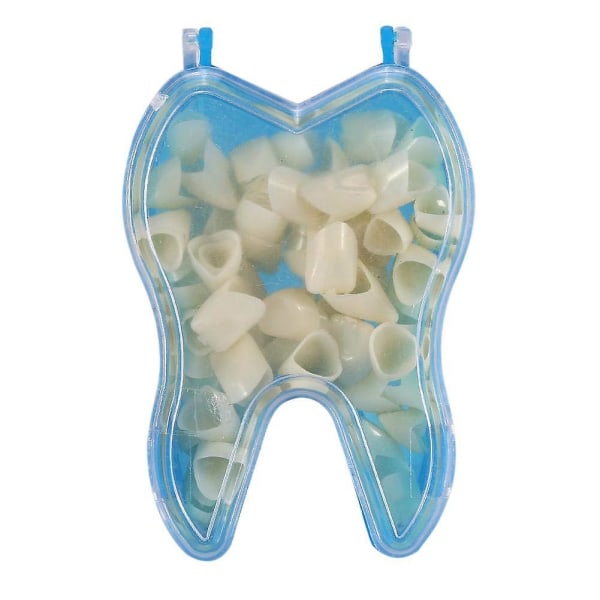 Tillfällig tandkrona, 50 stycken/kartong Tänder Tillfälliga tänder Realistisk tandvård Framsida Bakre Tandkrona Framtänder+sidotänder