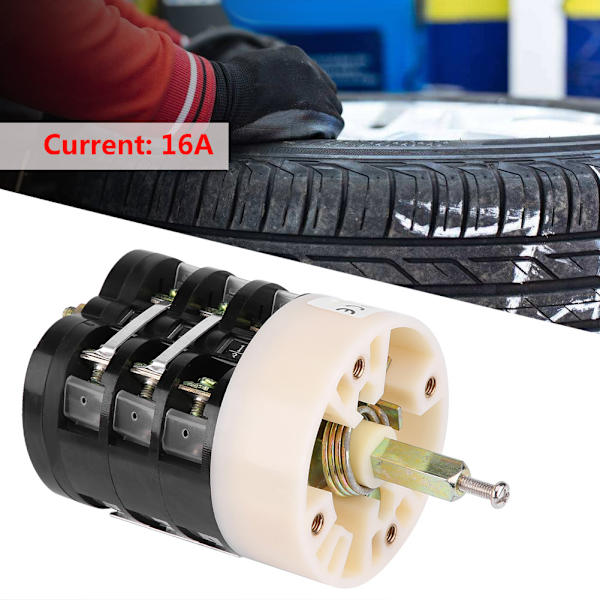 220V/380V 16A Däckbytar Maskin Motor Framåt Bakåt Växel Snurrplatta Fotpedal Brytare