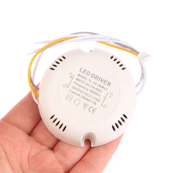 LED Driver Lys Tak Strøm Belysning AC176-265V to 24 1color