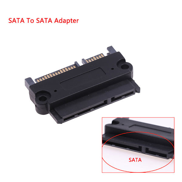 1 stk SFF-8482 SATA /SAS til SATA 180 Graders Vinkeladapter Konverter