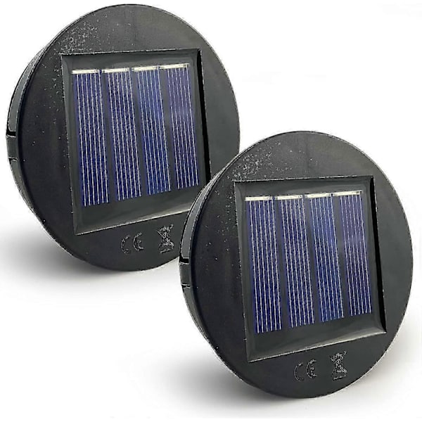 Förpackning med 8 cm diameter reservdelar för solcellslampor