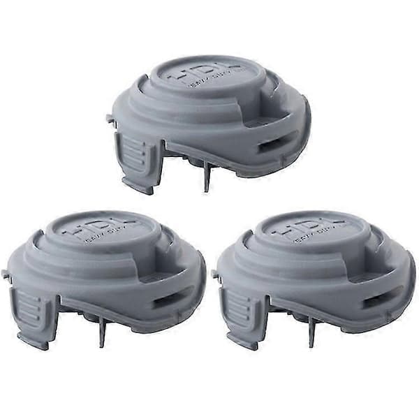 3 stk. kompatible til Black & Decker STC5433 Type 1 / STC5433PC Type 1 HDL ABS trådspolekapsler, 90588530