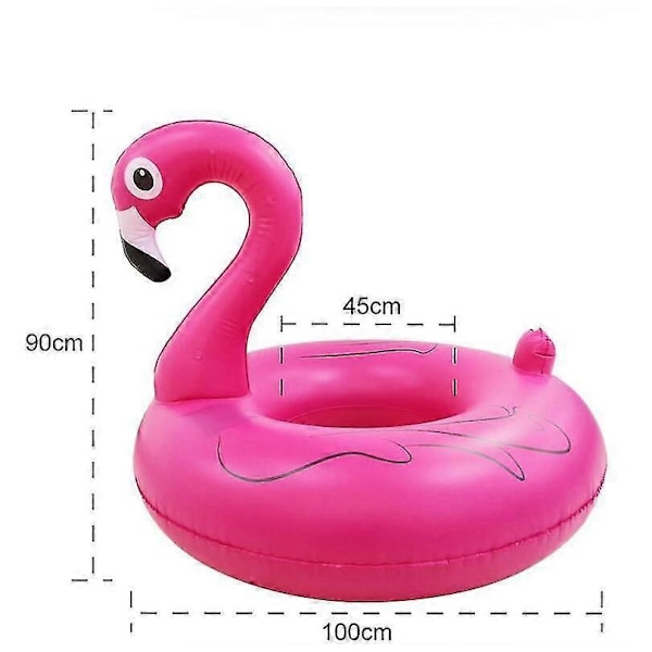 Puhallettavat Flamingo-uimarenkaat valoilla, aurinkovoimalla toimivat flamingo-uimarenkaat