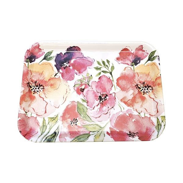 Tarjotin Blommor 43x32 cm multifärg multicolor