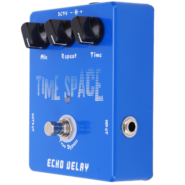 Effektpedal Eko Delay Gitarr Effektor Musikinstrument Tillbehör DC 9V 30mA