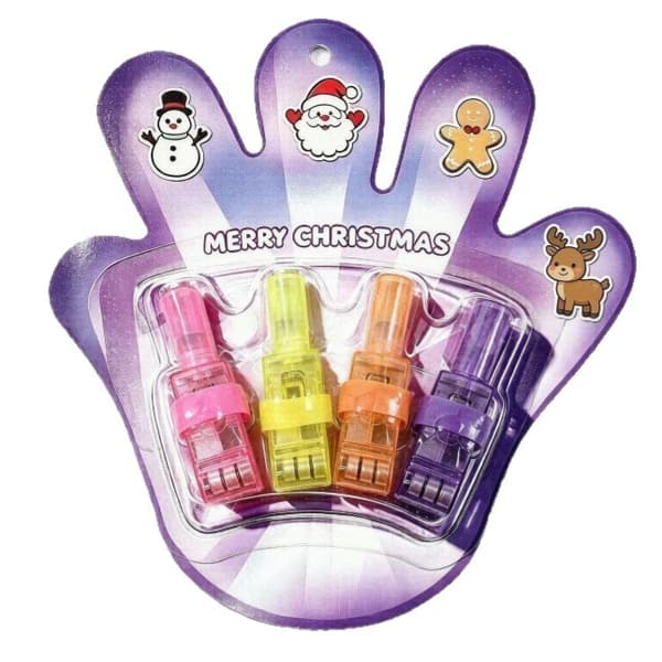 LED-fingerlys med skogsdyr, festgaver til barn, Halloween jul A Four random packs