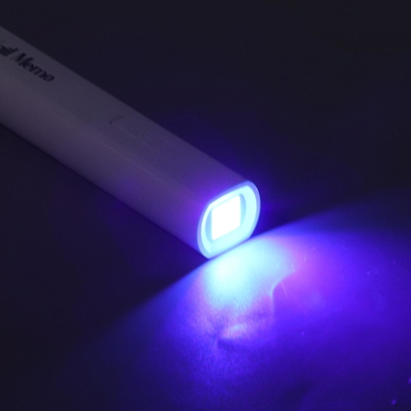Bärbar Mini UV LED Nagellampa Professionell Hem Handhållen Pennformad Nageltork 3W Härdningslampa Vit