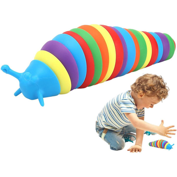 Färgglad blå snigel reliefleksak Colorful Blue