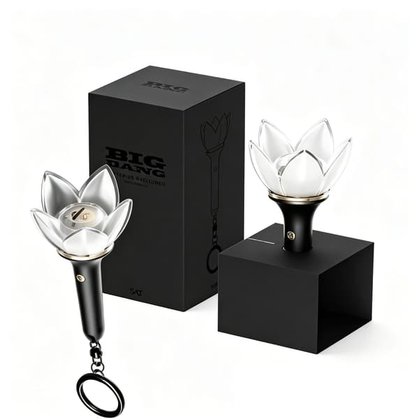 BIGBANG 20-årsjubileum Crown Light nøkkelring, mini-vifte lightstick-tilbehør