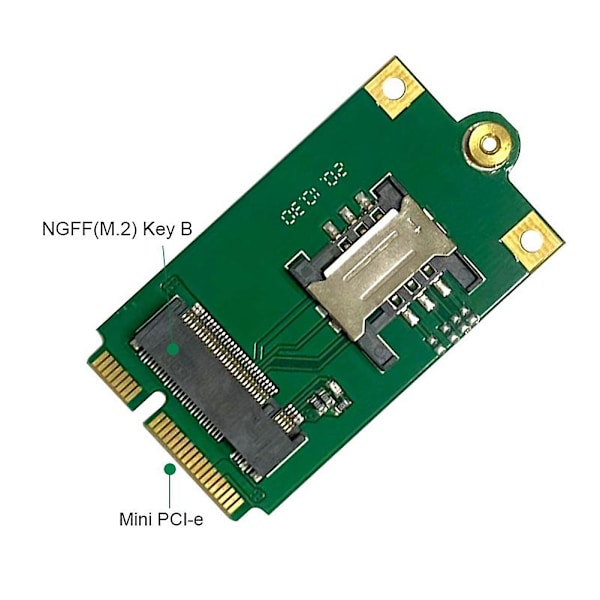 4g 5g M.2 till PCIe Adapter NGFF till Mini PCI-e Adapterkort med kortplats för L860-gl Dw5820e Dw5816e Em