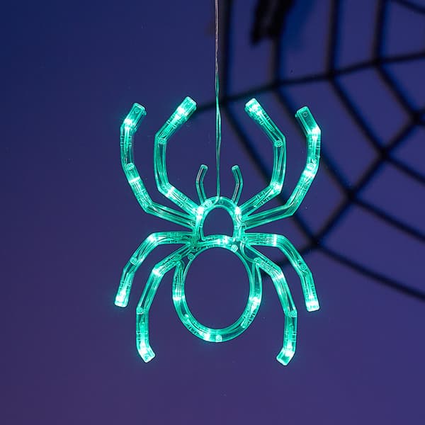Halloween LED sugekopplys, gresskar spøkelse edderkoppnett vindusdekorasjon til fest Hat