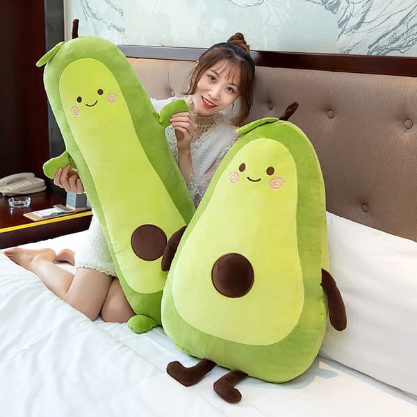 13,7 tommer grønn stor simulering avokado bamse sove