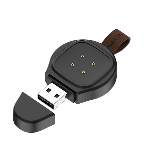 Laddare för Versa 3/Sense Klocka Portabelt USB-gränssnitt Klockladdare, Svart