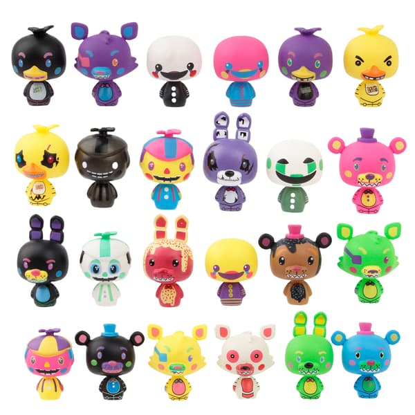 24 st Midnattsbjörn Figurer Q Version Skrivbordsleksaksdockor 24 Midnattsfigurer 3,5-5CM
