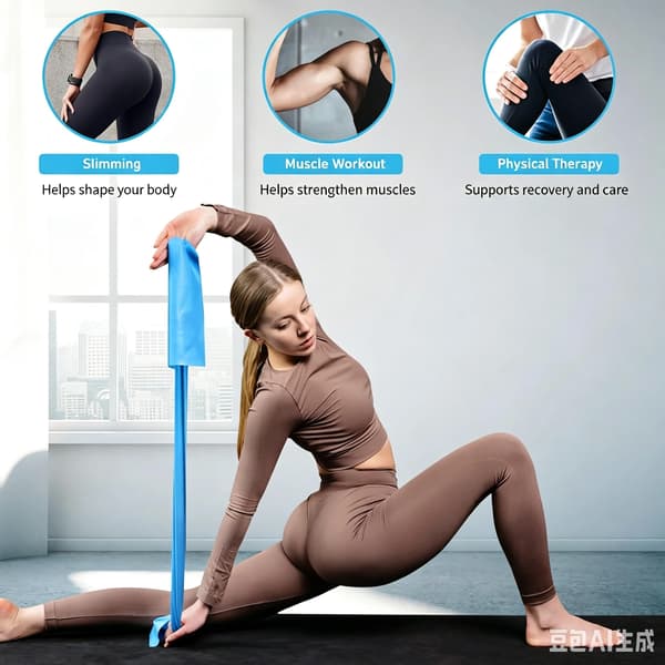 6 st yogamotståndsbandset, 150×15 cm elastiska stretchband, träningsutrustning för kvinnor 6-Pack