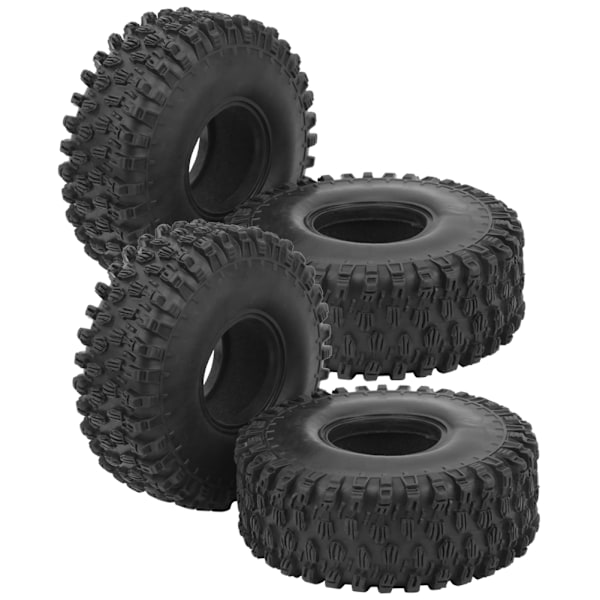 4 stk. 120MM 1,9-tommers gummidekk som passer til SCX10 90046 1/10 RC bilmodell