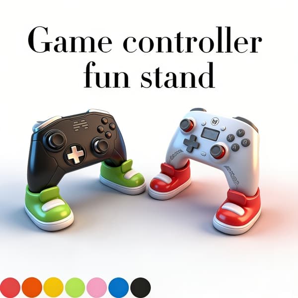 Spilcontrollerholder – Skoformet holder til PS5, Xbox og skrivebord Blue 1 Pair