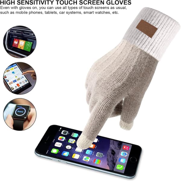 Alpaca Touchscreen Handsker til Kvinder, Efterår/Vinter, Khaki, Åben Finger Varm, Udendørs Cykel- og Skrivehandsker